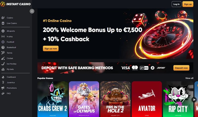 Casino instant, instant casino retrait